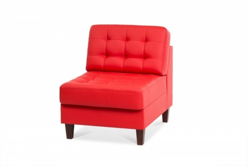 Кресло без подлокотников ACKSMMV, экокожа красная 1 категории