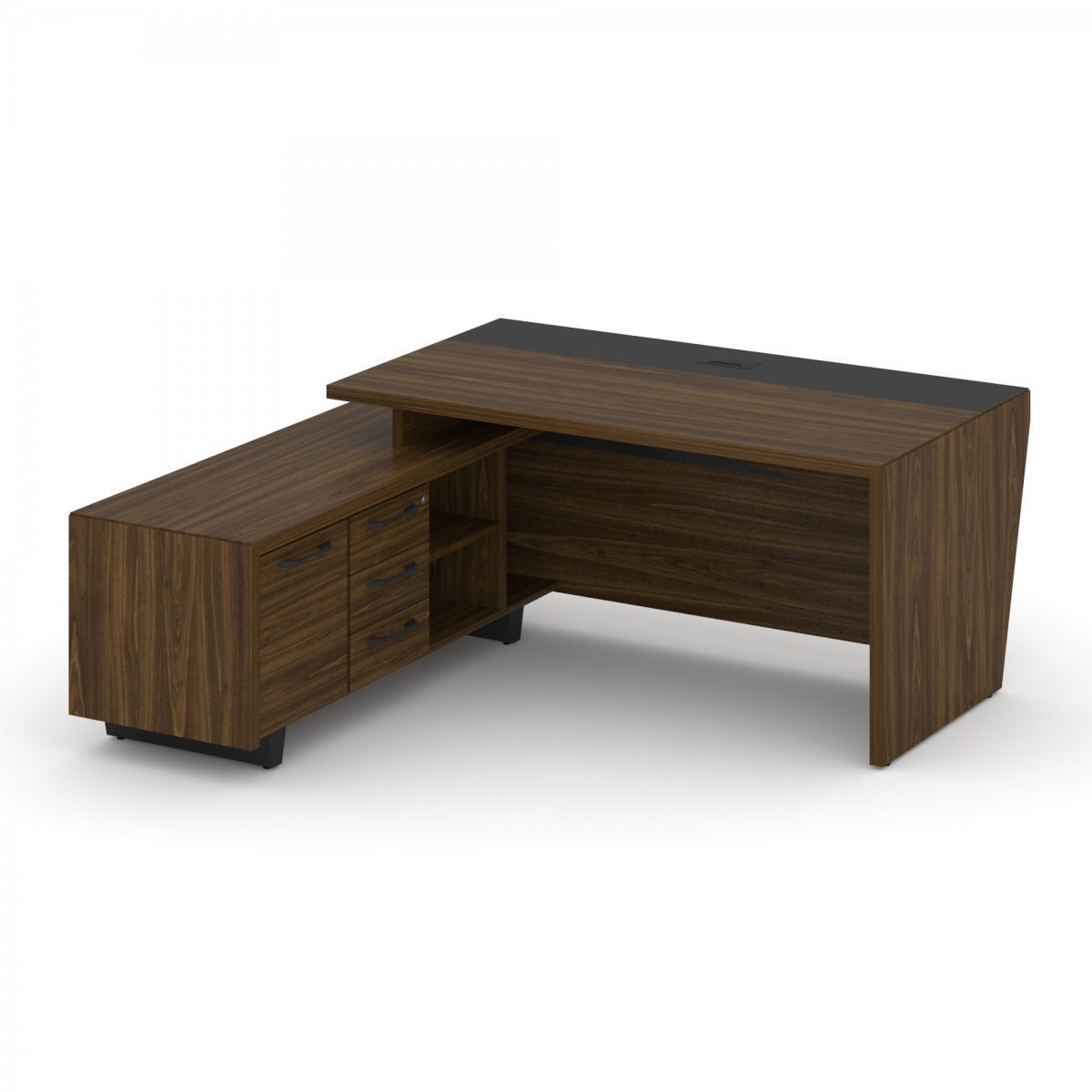 Стол руководителя с тумбой COR.SRT-18RV(L) Corner
