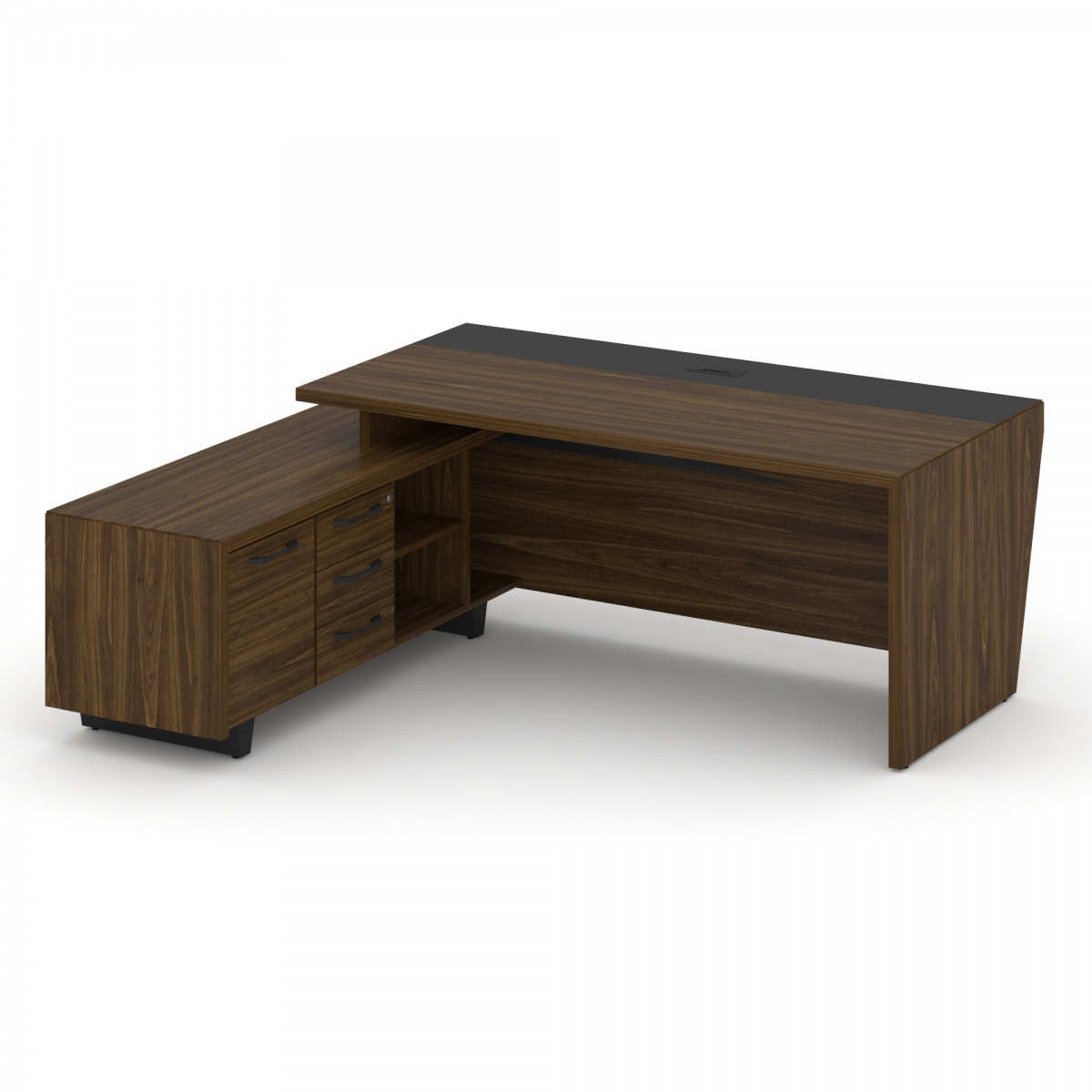 Стол руководителя с тумбой COR.SRT-20RV(L) Corner