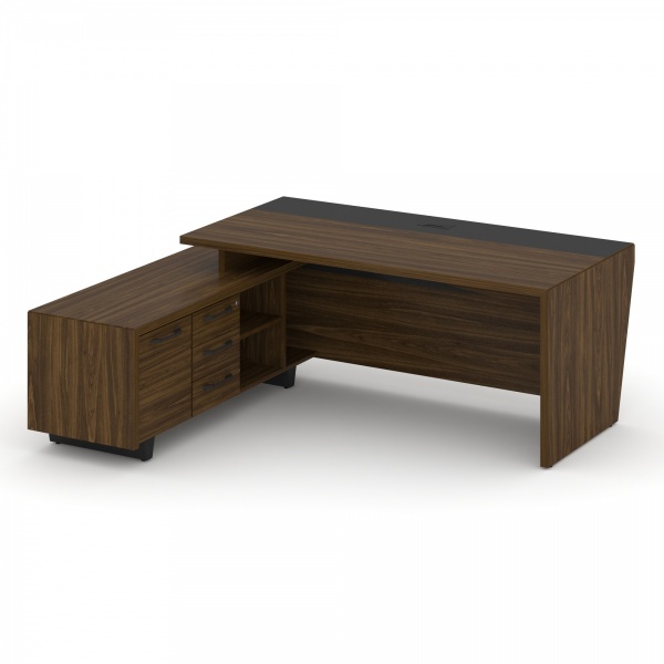 Стол руководителя с тумбой COR.SRT-20RV(L) Corner