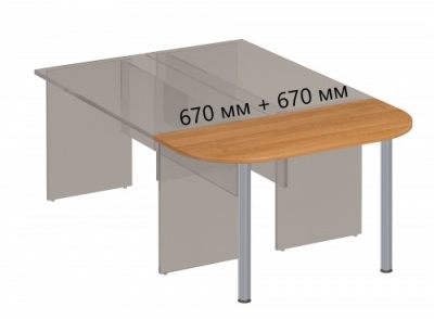 Брифинг-приставка для двух столов FR432UN
