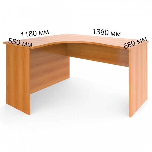 Стол эргономичный левый Б-824Л