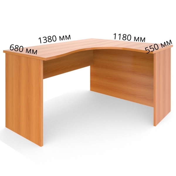 Стол эргономичный правый Б-824Пр