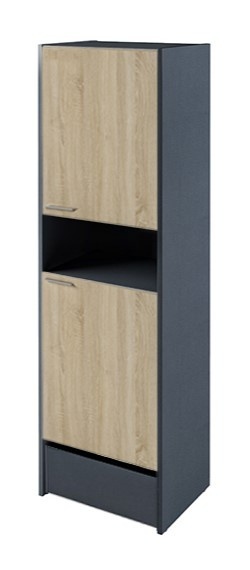 Шкаф для бумаг высокий с нишей и с ящиком ACI-66.2x011.026 Inn