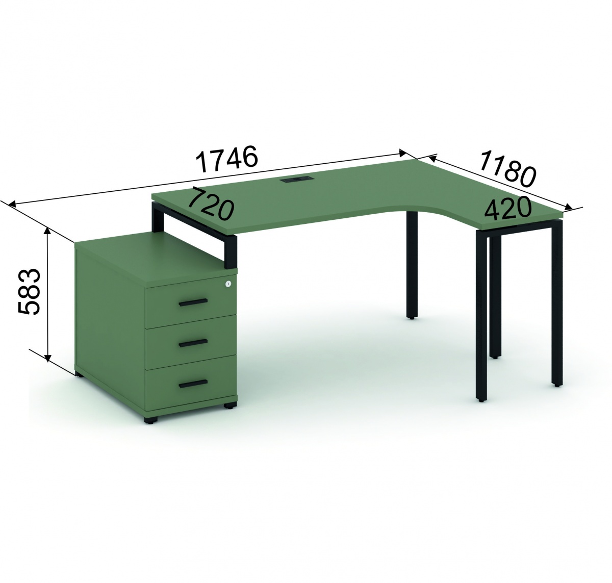 Стол эргономичный CN.SA-301.1R Concept