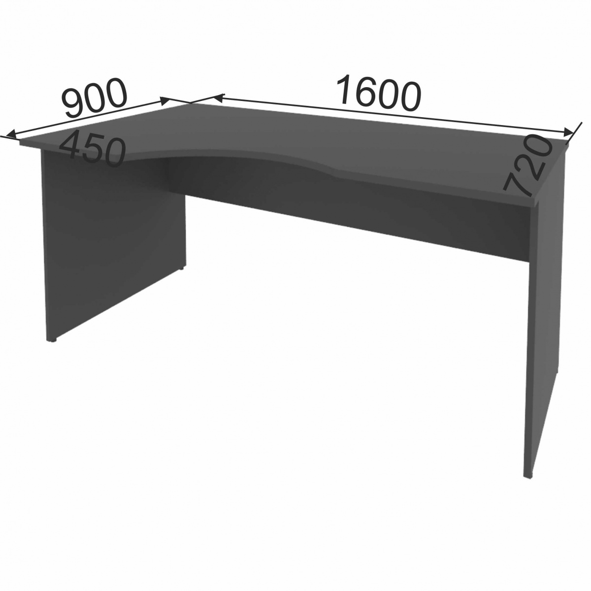 Стол эргономичный АСЭ-16.90Л Эрго