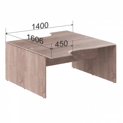 Стол угловой двойной W2CET149.1 Wave