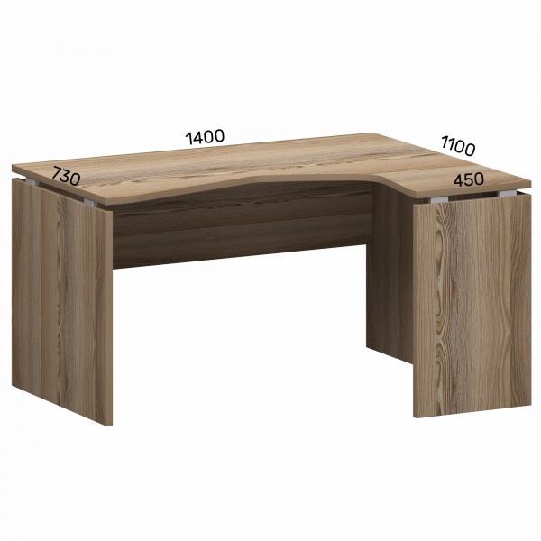 Стол угловой НТ-040ПР Аргентум