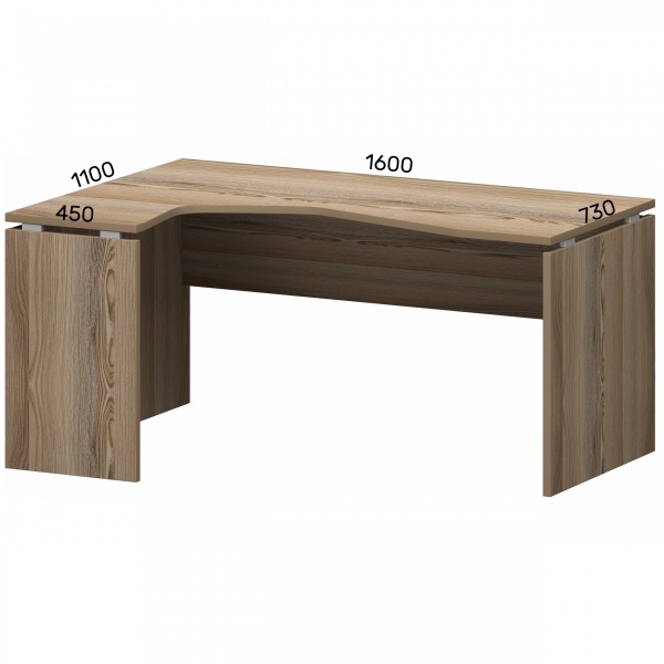 Стол угловой НТ-060Л Аргентум