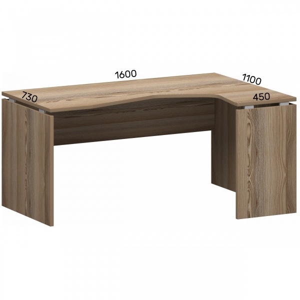 Стол угловой НТ-060ПР Аргентум