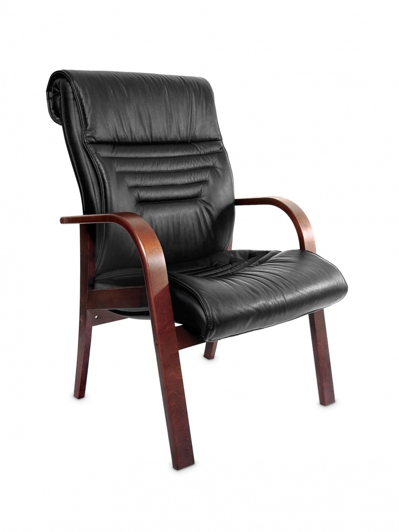 Кресла для совещаний на каркасе из дерева