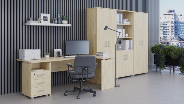 цвет ЛДСП: баттл рок, мебель серии "Аргентум"