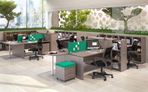 Офисная мебель "XTEN", экран ткань, цвет: зелёный
