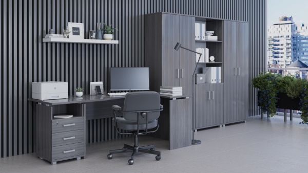 цвет ЛДСП: лиственница, мебель серии "Аргентум"