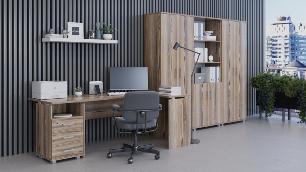 цвет ЛДСП:дуб сафари, мебель серии "Аргентум"