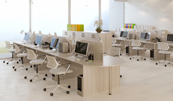 Офисная мебель "АРГО", цвет: Ясень Шимо