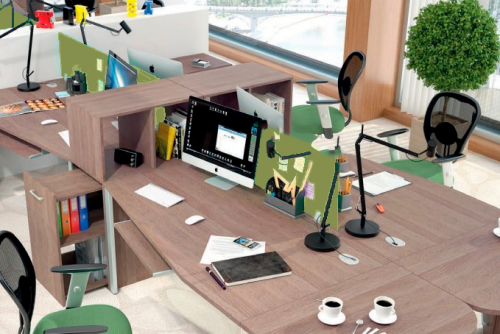 Офисная мебель "XTEN", экран ткань, цвет: зеленый