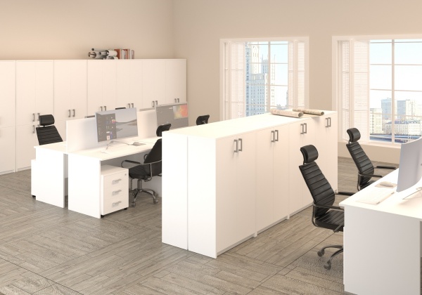 Офисная мебель "АРГО", цвет: Белый