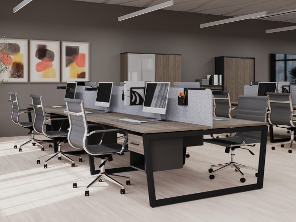 цвет:вяз-чёрный металл, столы на Т2 опорах -трапециях