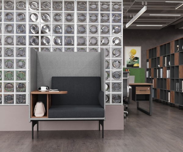 диван со столиком для переговорной комнаты