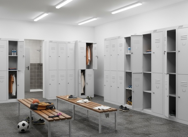 шкафы металлические в спортивную раздевалку