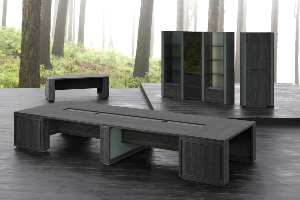 цвет: Дуб шерман/Зелёный камень, кабинет «Гринвуд»